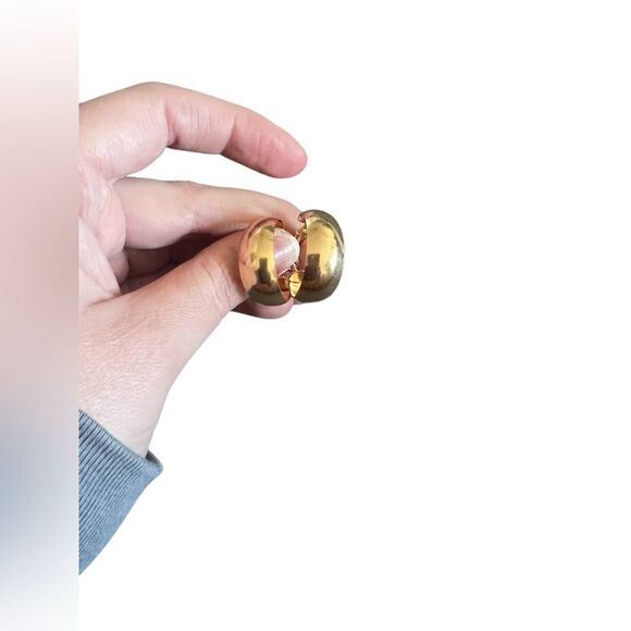 Gold-toned Hoop Earrings - Picture 1 of 5